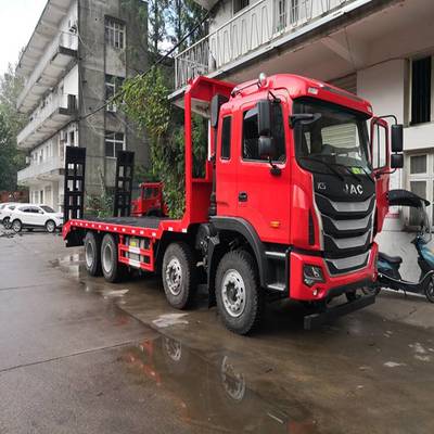 廣東江淮350馬力前4后8挖機(jī)平板拖車 短軸距拖480大鉤機(jī)的專業(yè)之選